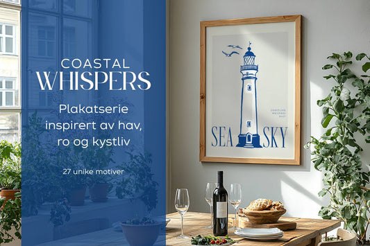 Coastal Whispers – plakater som fanger poesi fra kysten