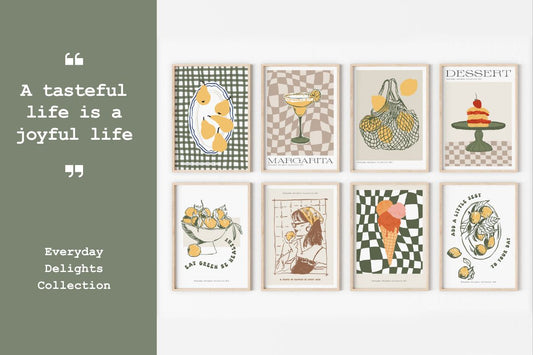 Ny plakatserie hos Postergalleriet: Everyday Delights – 64 motiver i 8 gallerier