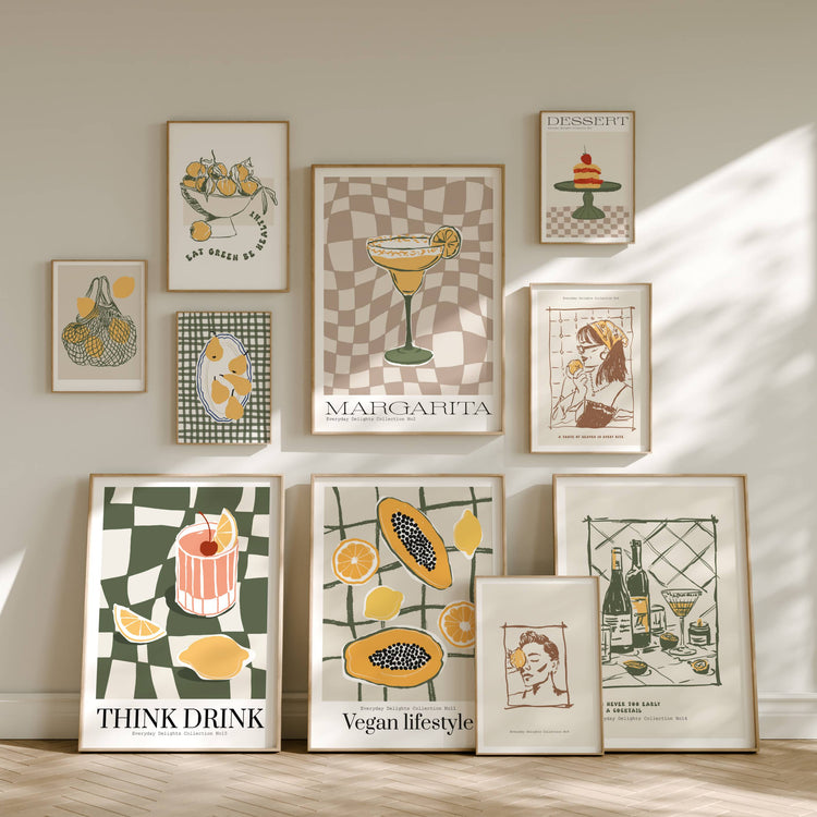 Everyday Delights – fargerike plakater med mat og glede