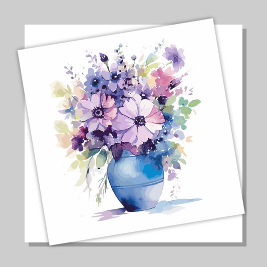 Våre "Blomsterhilsen" kort er kunstnerisk utformet med grafiske illustrasjoner i akvarell, som skildrer frodige blomsterbuketter i vase. Pakken med kort inneholder 10 ulike motiver, noe som gjør dem ideelle for alt fra bursdagskort til takkekort. Konvolutt er inkludert.