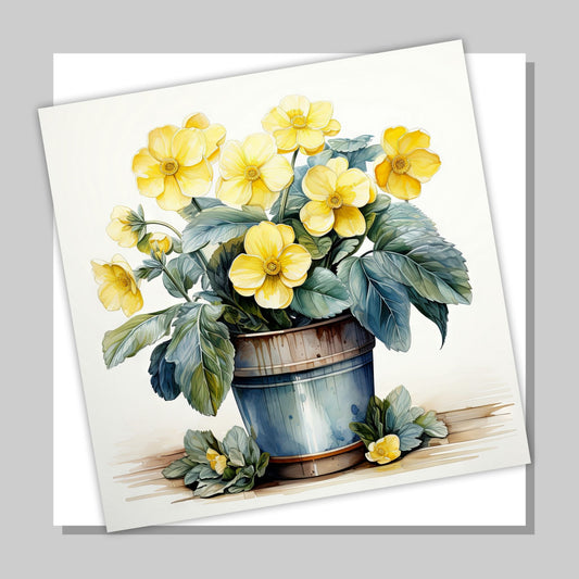 Disse unike kortene er laget som grafiske illustrasjoner i akvarell, og fanger den delikate skjønnheten av botaniske motiver som planter og blomster. Hvert sett inneholder 10 ulike motiver med fargenyanser i gult.