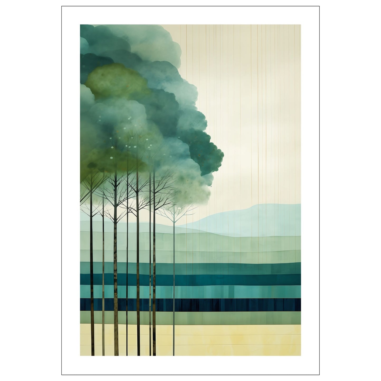 GREEN FOREST - PLAKAT OG LERRET