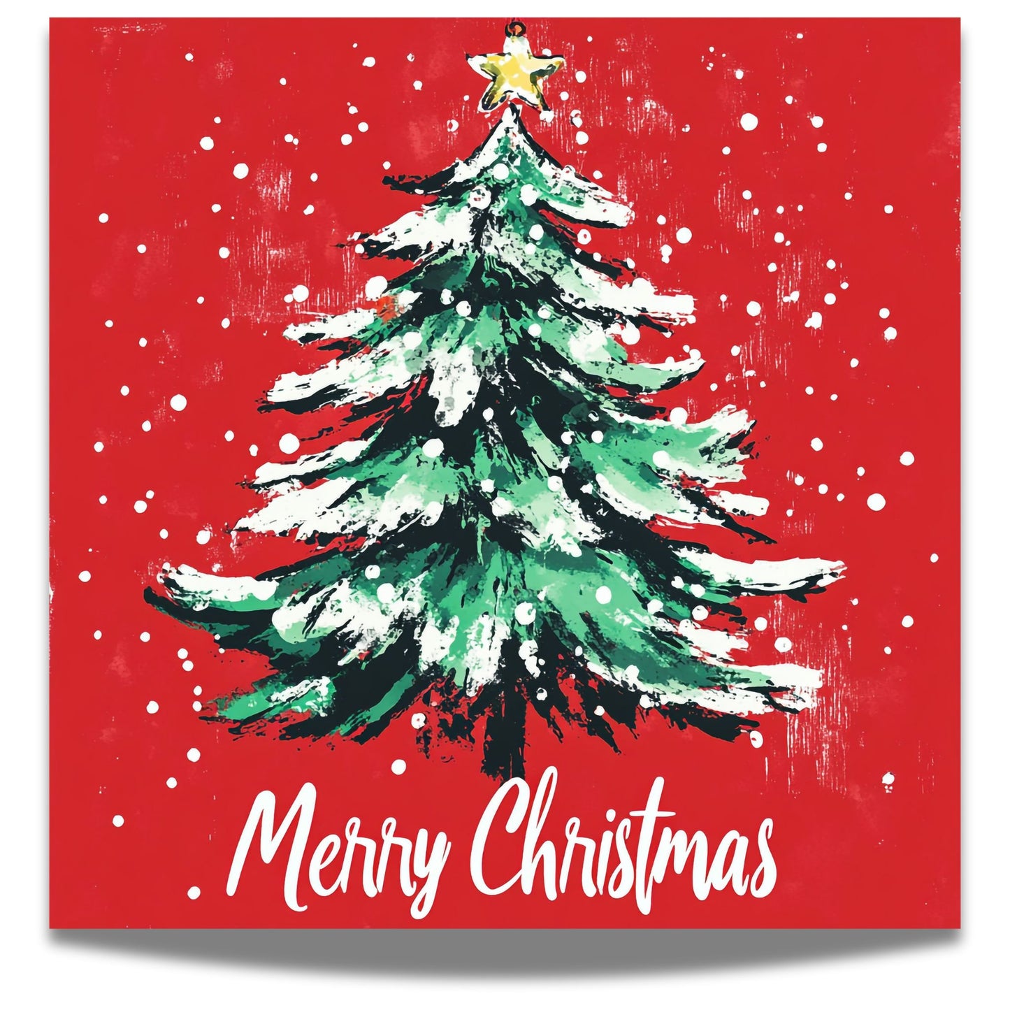 CHRISTMAS TREE JULEKORT - 10PK