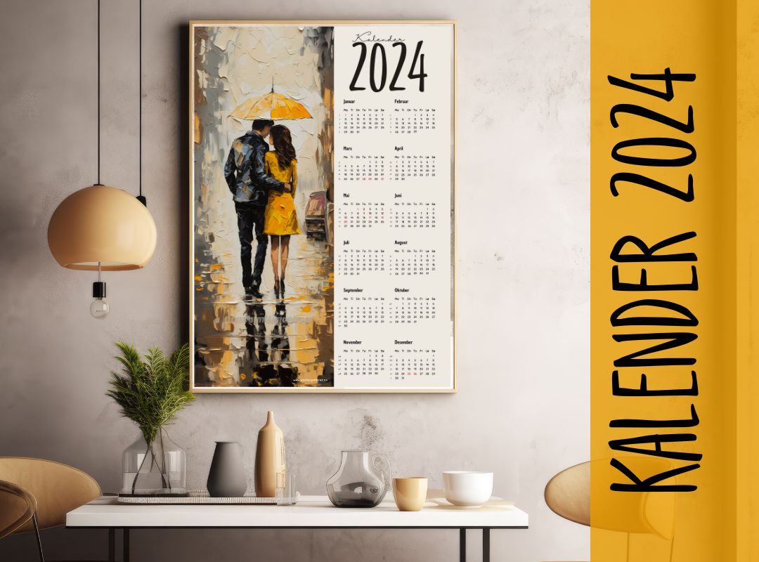 Kalender 2024 - plakat til veggen din!