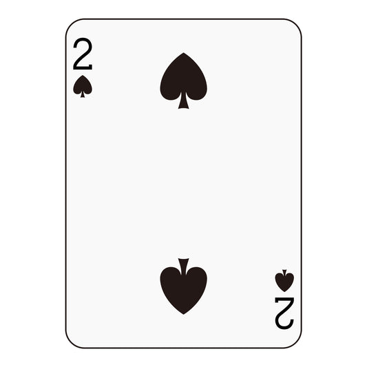 KORTSTOKK Spar 2 Plakat – ikonisk spillekortmotiv som grafisk kunst