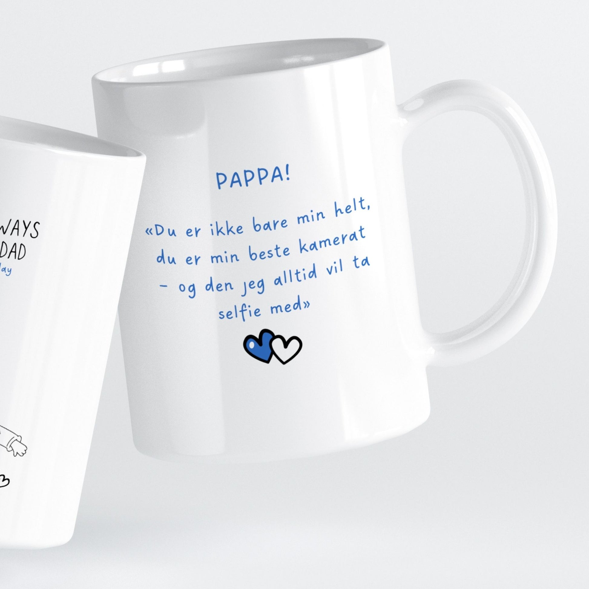 Et lyst og energisk krus som sprer glede fra første slurk.
Motivet formidler humor, varme og hverdagsglede – et smil i kopp-form.