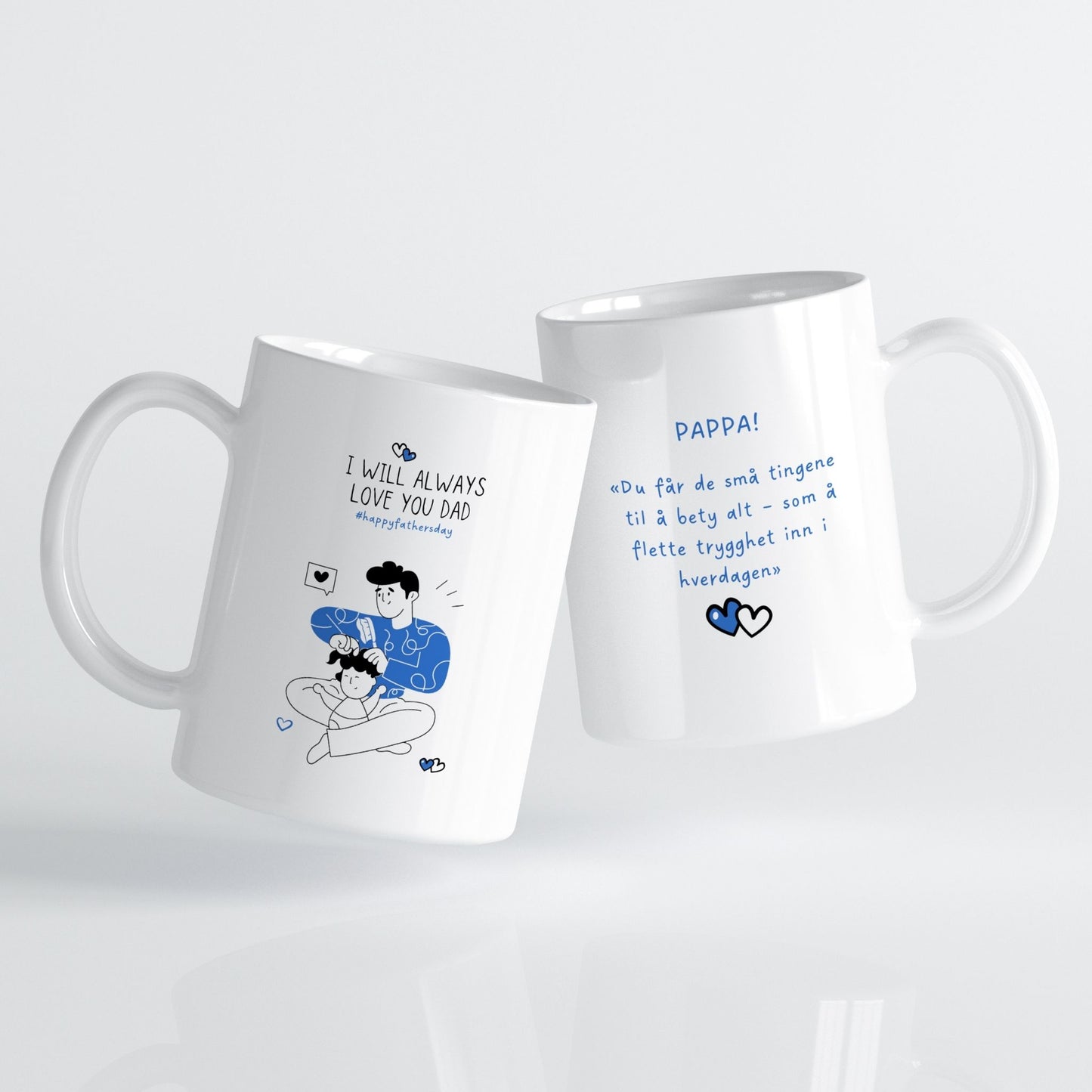 Et hjertevarmt krus som fanger de små, fine øyeblikkene i hverdagen.
Perfekt til morgenkaffen og som en påminnelse om at kjærlighet vises i det enkle.