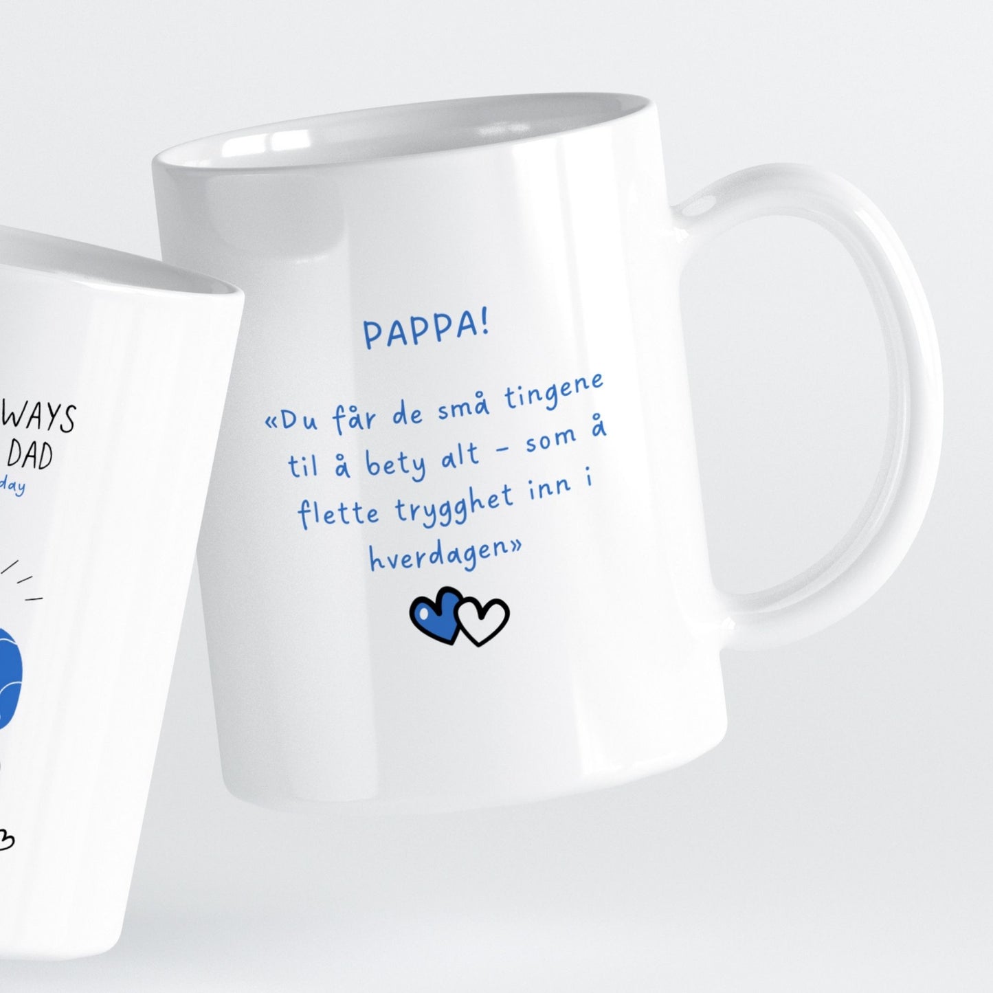 Et hjertevarmt krus som fanger de små, fine øyeblikkene i hverdagen.
Perfekt til morgenkaffen og som en påminnelse om at kjærlighet vises i det enkle.