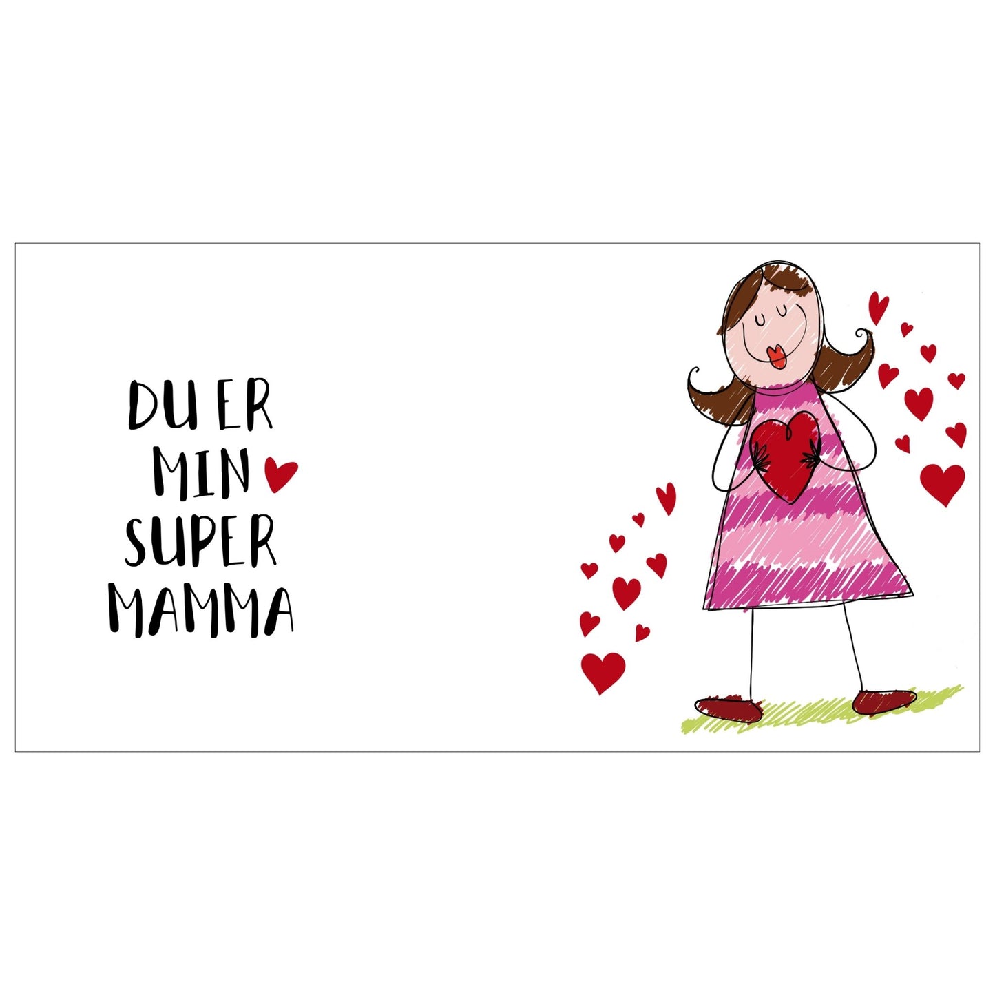 "Du er min supermamma" Krus i Keramikk – En Hjertevarm Hyllest Mamma!