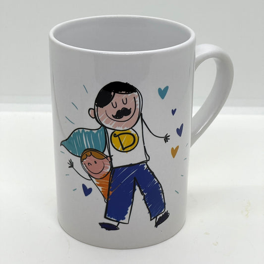 "Pappa er min superhelt!" Krus i Keramikk – Den Perfekte Gaven til Verdens Beste Pappa!