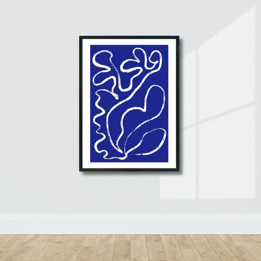 Modern Art - plakat i grafisk design i sort abstrakt mønster. Illustrasjonsbilde av plakat i sort ramme.