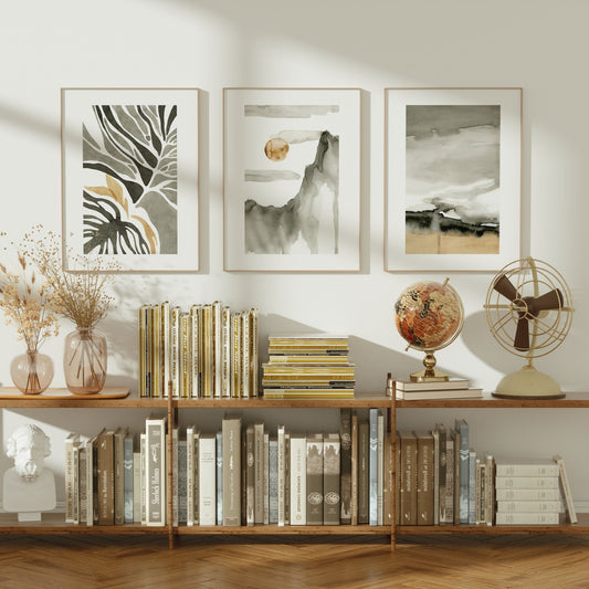 NATURENS POESI I TRE MOTIVER – AKVARELL PLAKATER