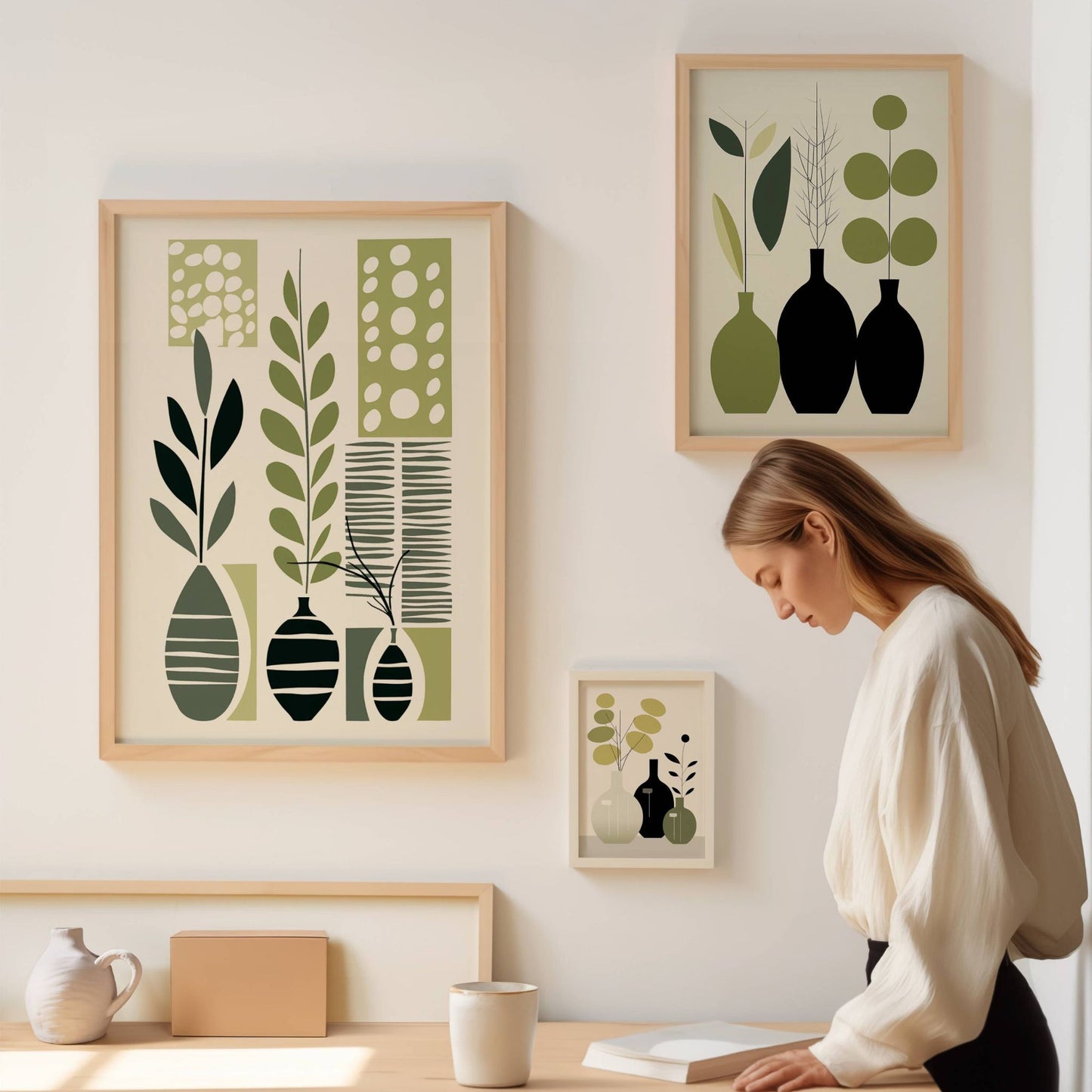 Naturlige fargetoner, stiliserte vaser og et harmonisk uttrykk – vår nye Nordic Botanica-kolleksjon er her! Velg mellom plakat eller lerret for å skape den perfekte atmosfæren i hjemmet ditt.