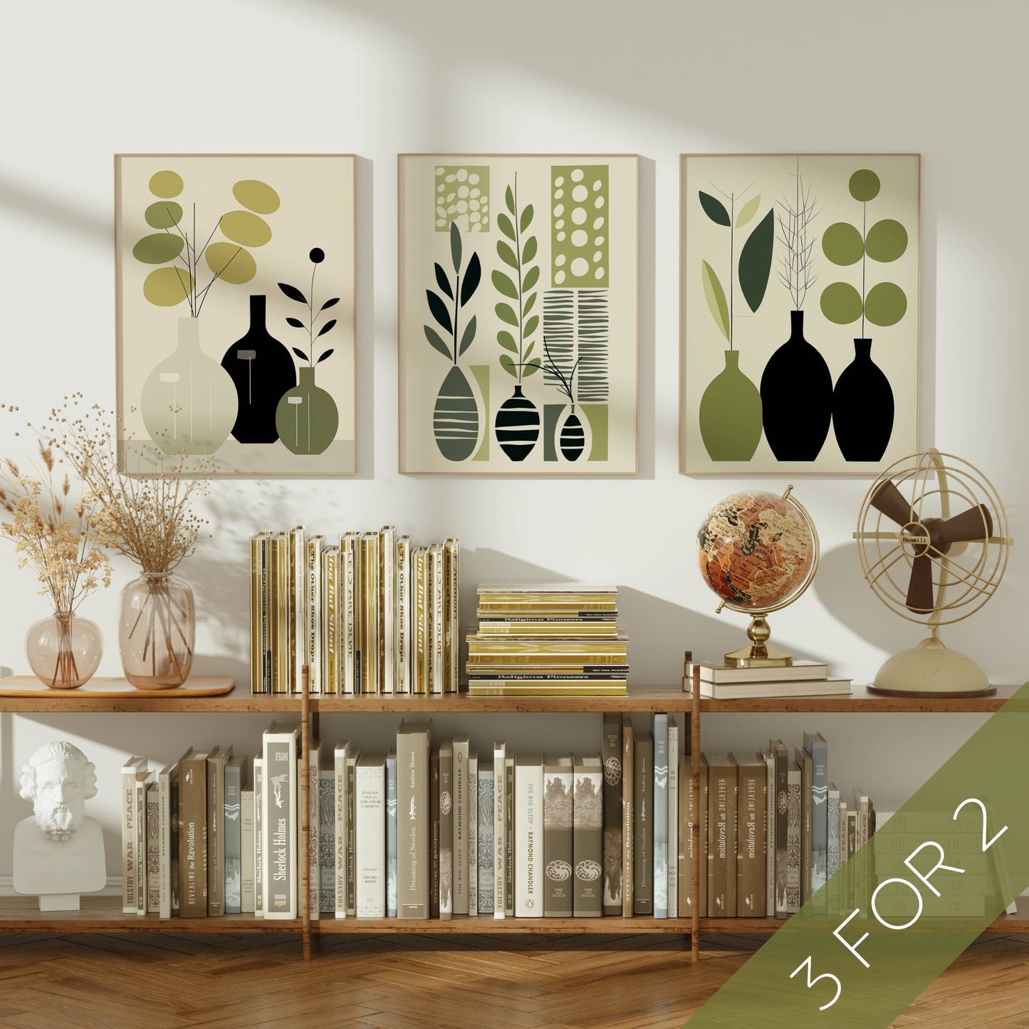 Naturlige fargetoner, stiliserte vaser og et harmonisk uttrykk – vår nye Nordic Botanica-kolleksjon er her! Velg mellom plakat eller lerret for å skape den perfekte atmosfæren i hjemmet ditt. 3 FOR 2!