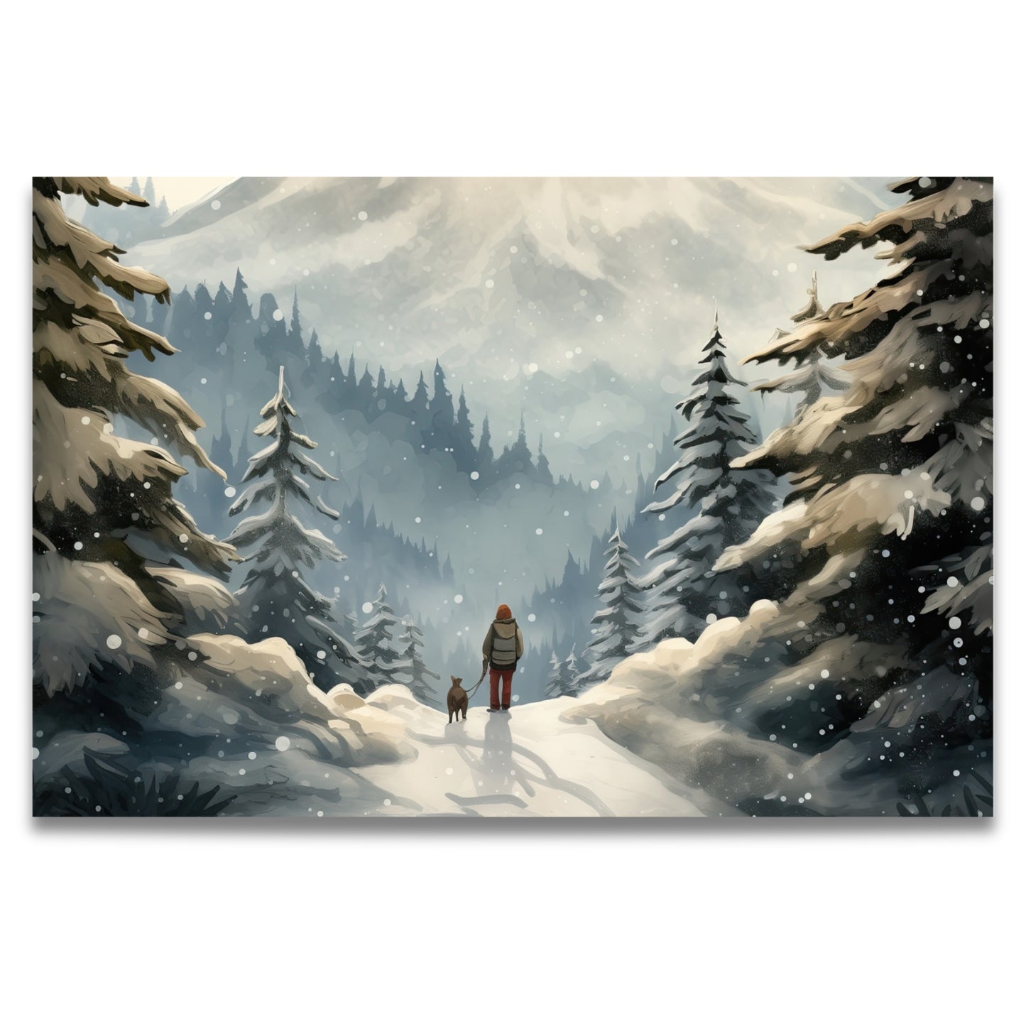 Send varme julehilsener med kunstneriske julekort hentet fra Postergalleriets mest populære vinterkolleksjoner – Nordic Noël Collection og Nostalgic Christmas Collection.