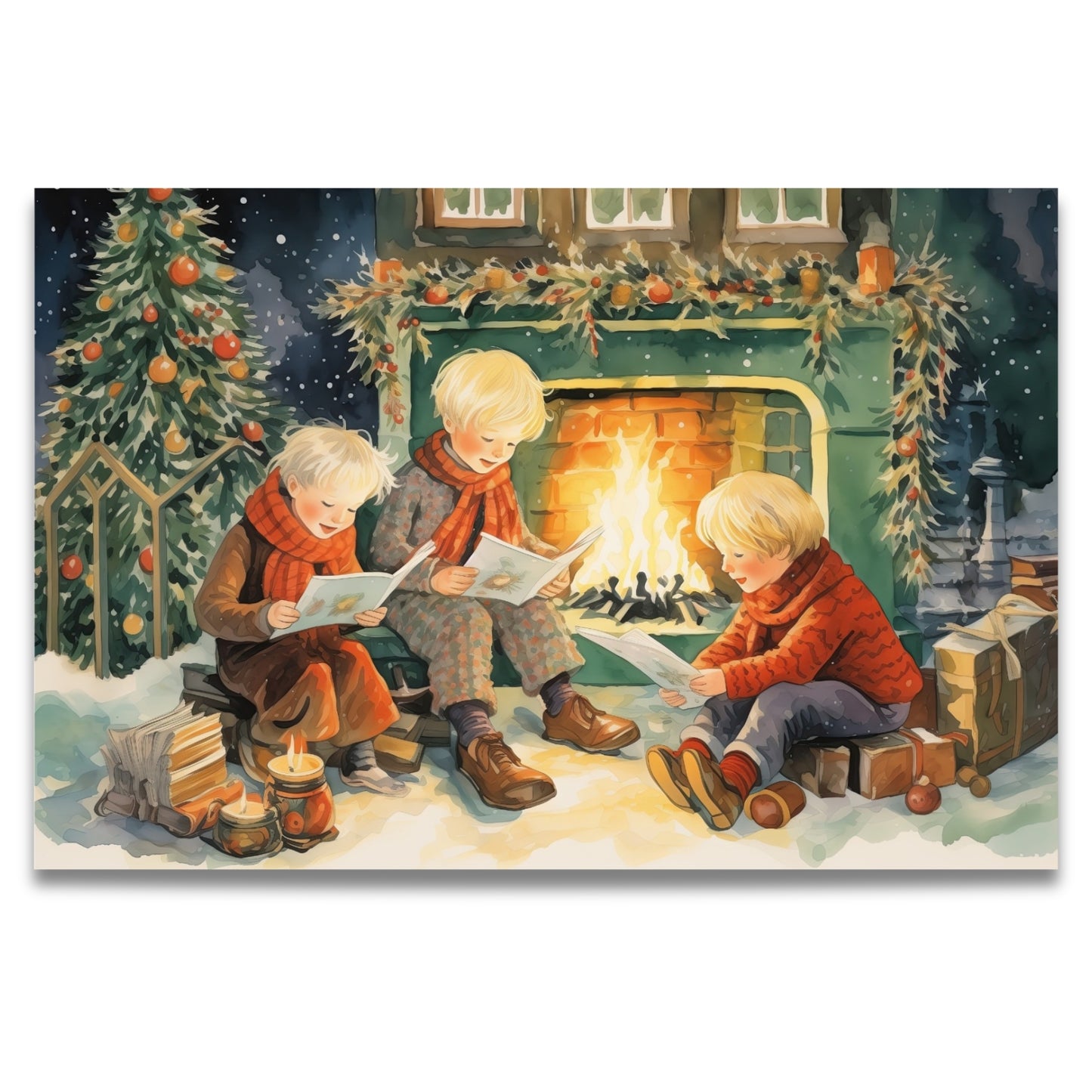Send varme julehilsener med kunstneriske julekort hentet fra Postergalleriets mest populære vinterkolleksjoner – Nordic Noël Collection og Nostalgic Christmas Collection.