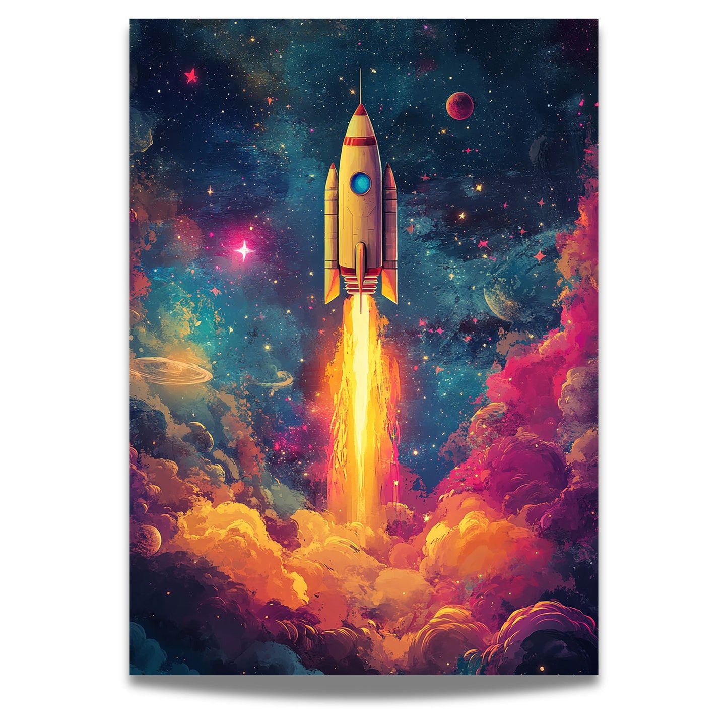 RAKETTREISEN - PLAKAT OG LERRET