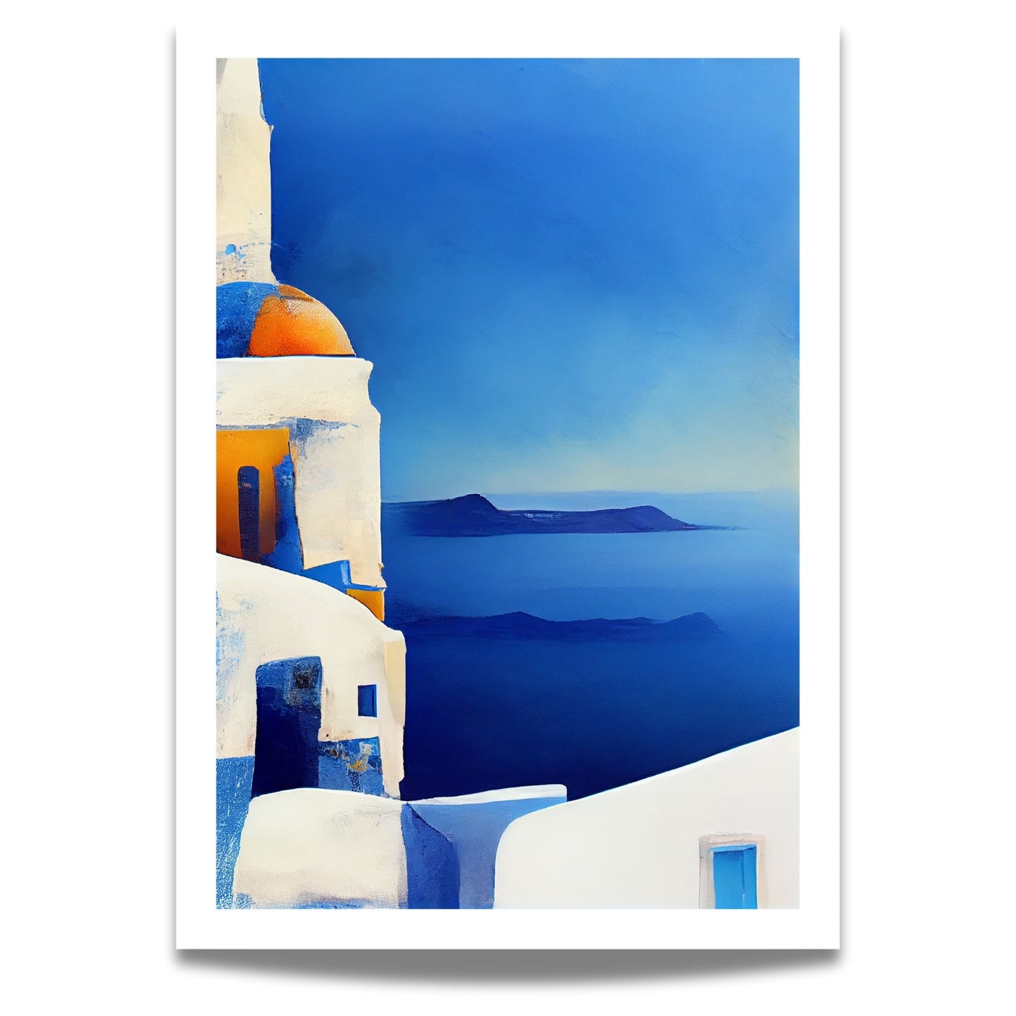 La deg forføre av Santorinis magiske skjønnhet med vår fantastiske kolleksjon av grafiske plakater og lerret.