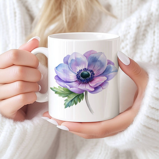 Sommerkrus ANEMONE No2 har en fargerik og flerdimensjonal blomst med toner av lilla, rosa og blått