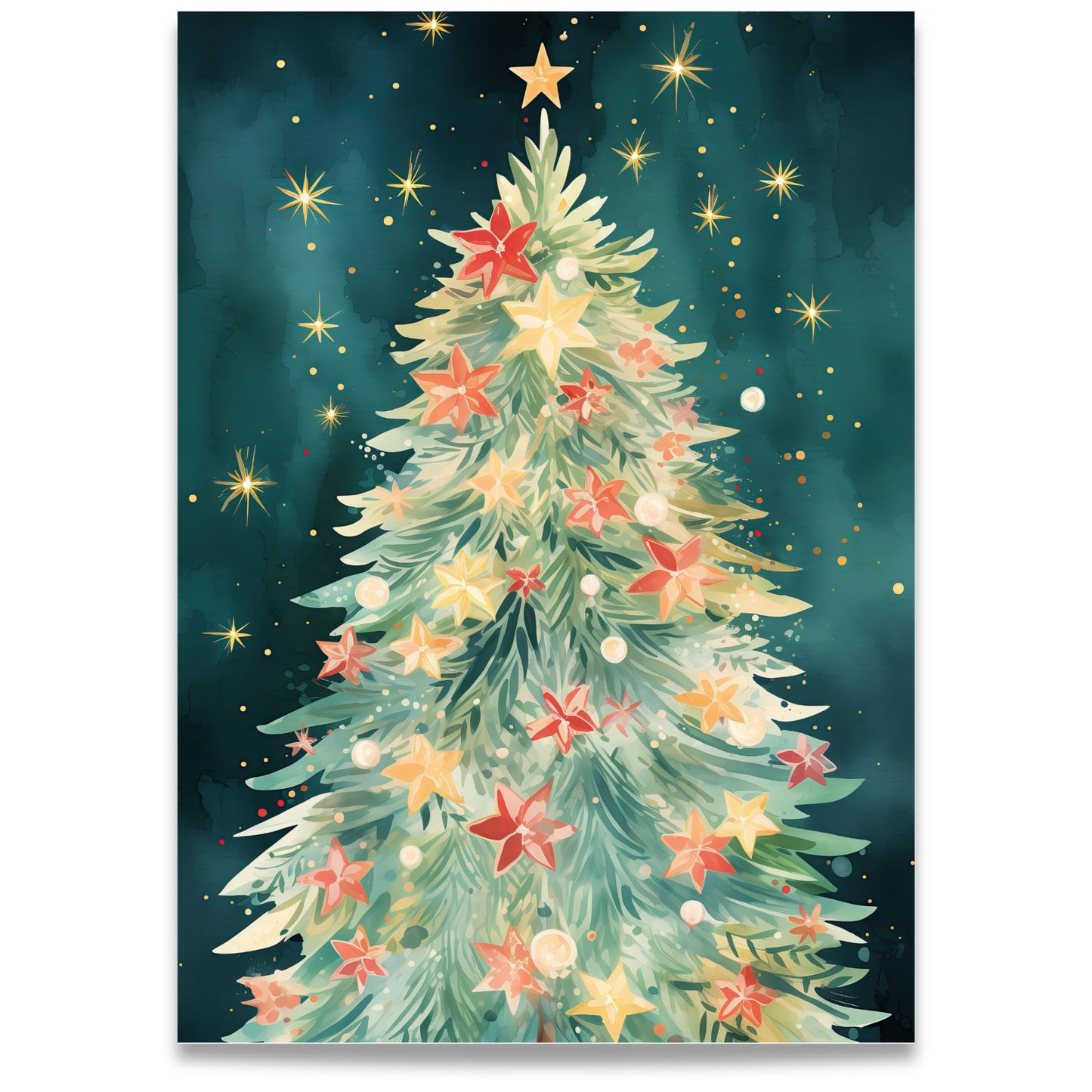 Gi julehilsenen et kunstnerisk preg med The Christmas Tree Collection – Julekortsett
