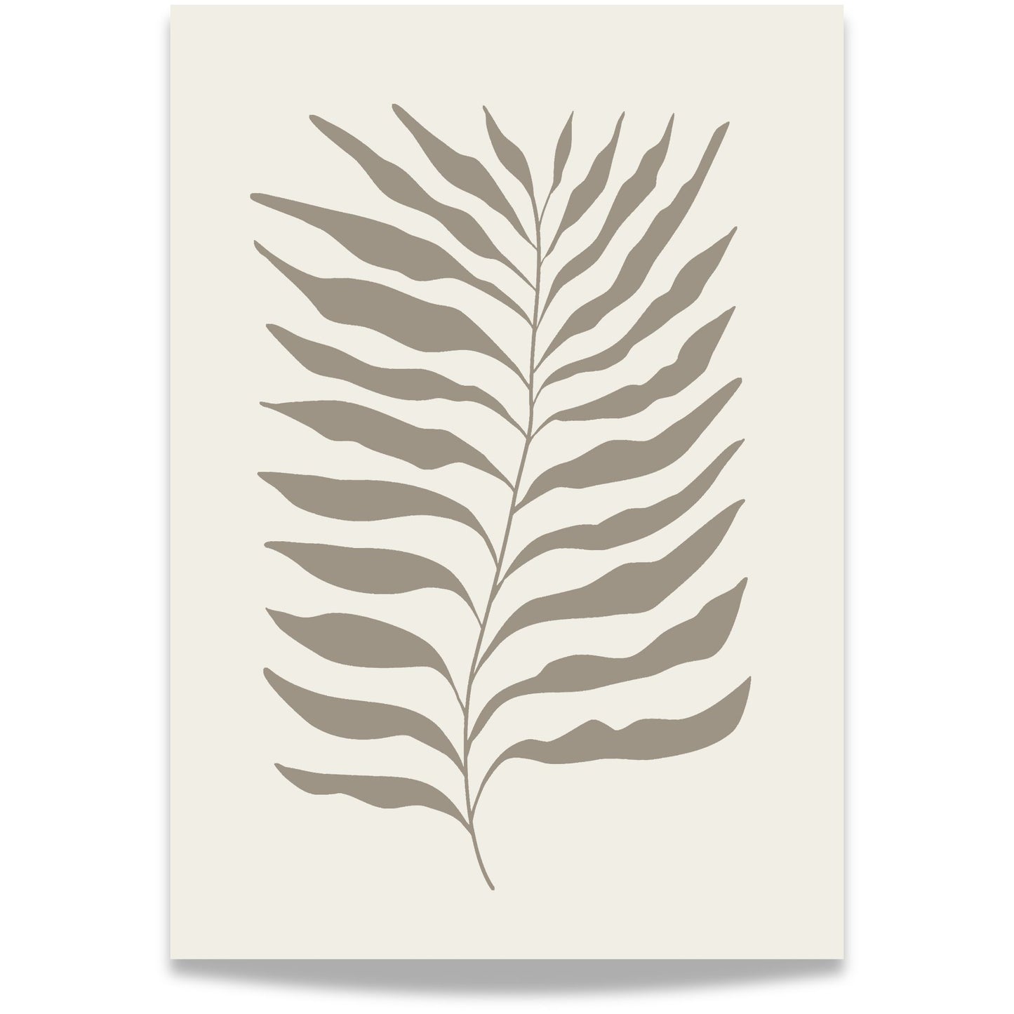 Palm Grace – botanisk plakat med palmeblad.