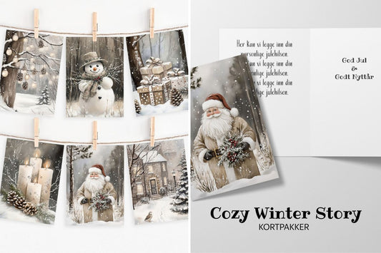 Cozy Winter Story – julekort som fanger vinterro og nostalgisk jul