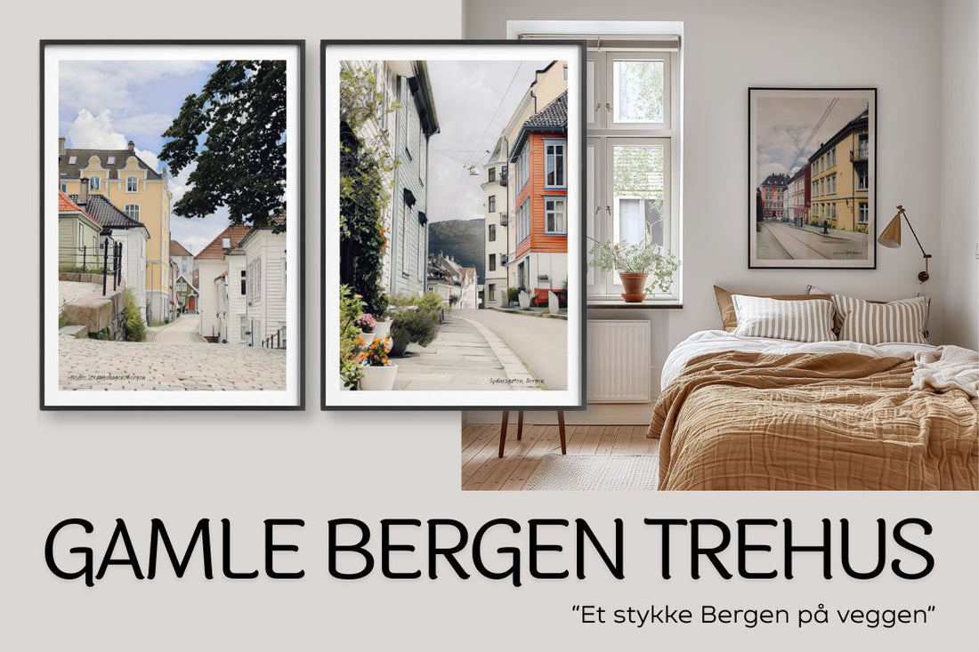 Gamle Bergen Trehus – Historiske fotoplakater fra Bergen