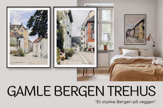 Gamle Bergen Trehus – Historiske fotoplakater fra Bergen