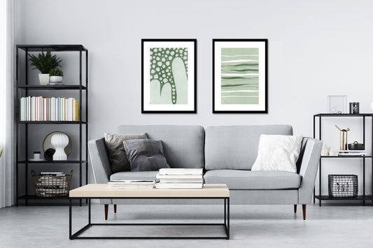 GREEN ABSTRACT COLLECTION - KUNSTPLAKATER