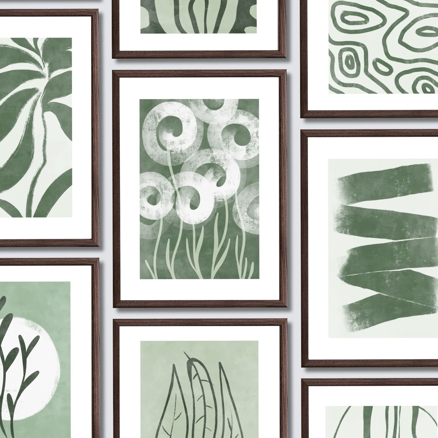 Green Abstract Collection