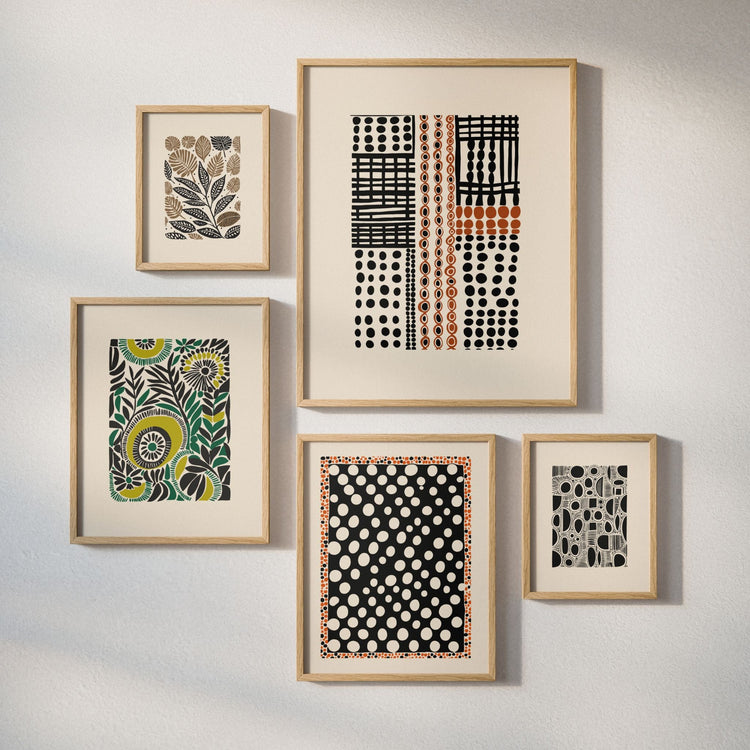 Graphic Garden Collection med grafiske plakater inspirert av botaniske former, mønstre og moderne nordisk design