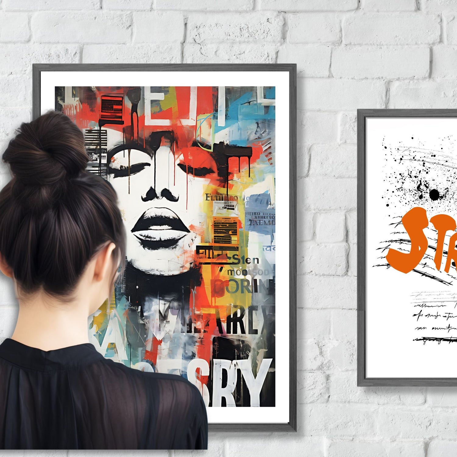 Urban street typografi – moderne plakater med rå uttrykk og street art-inspirert design