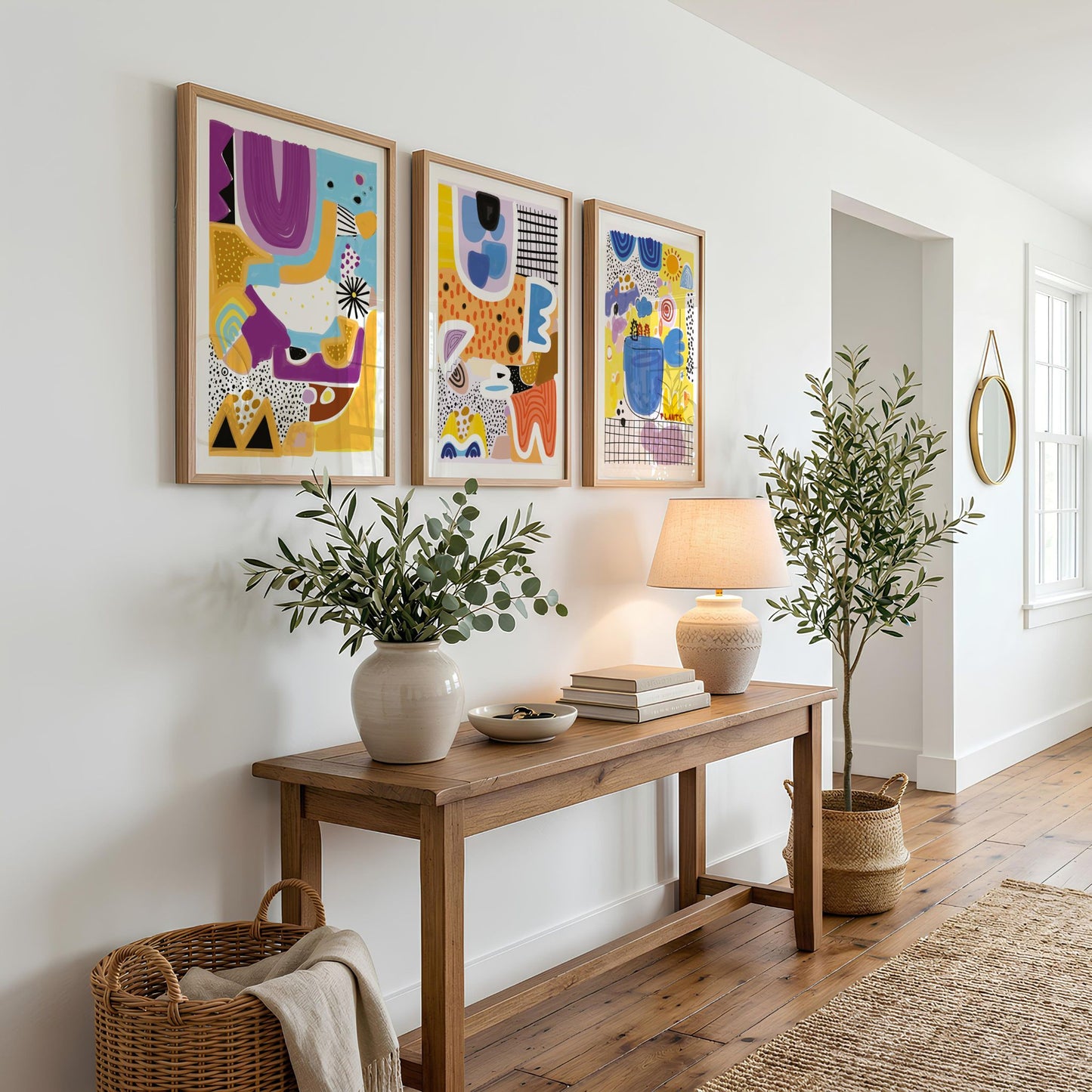 Playful Forms Trio – grafiske plakater | Spar 20 %