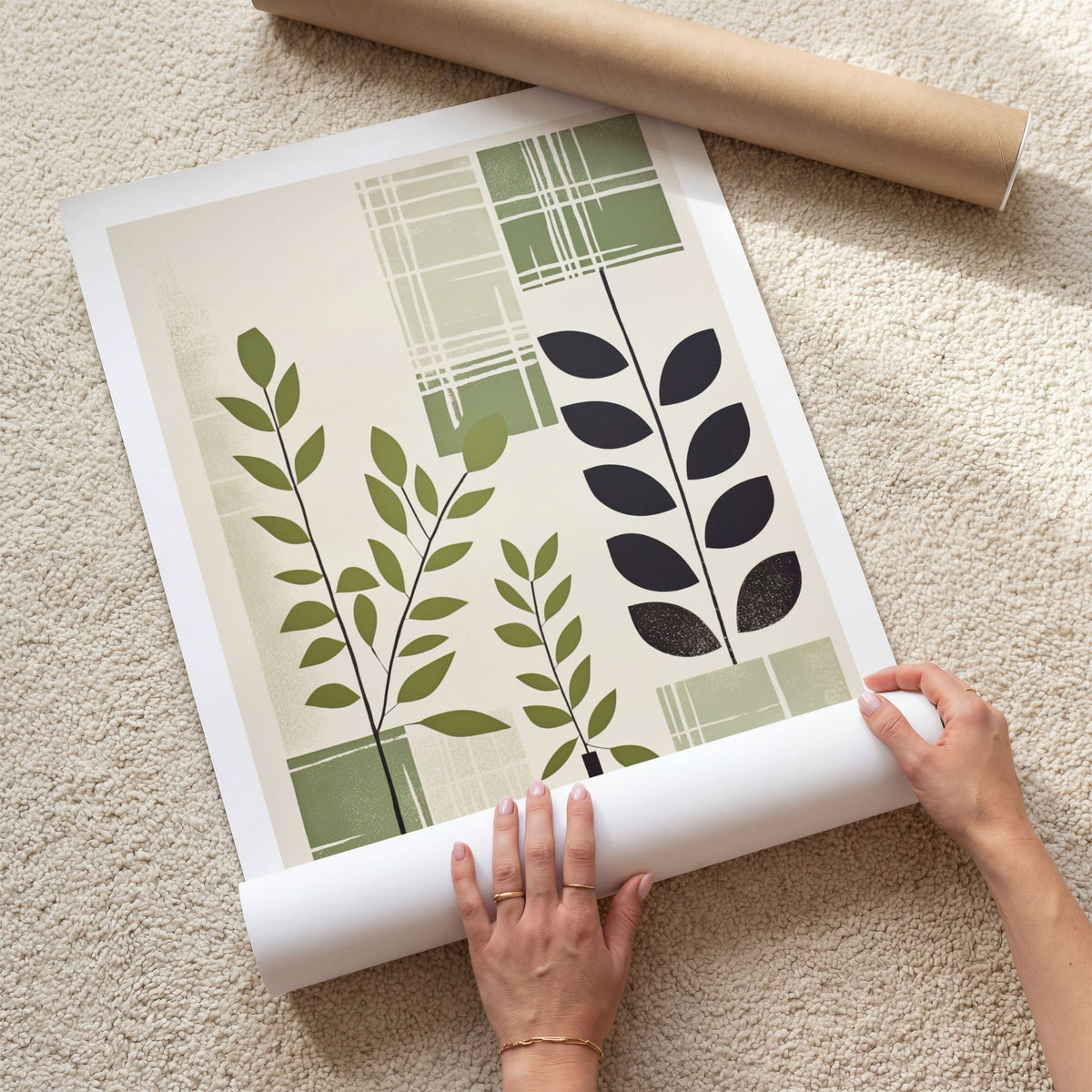 Quiet Geometry – grafisk plakat