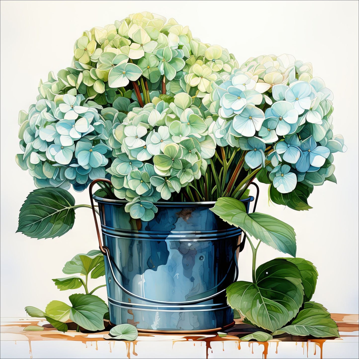 Disse unike kortene er laget som grafiske illustrasjoner i akvarell, og fanger den delikate skjønnheten av botaniske motiver som planter og blomster. Hvert sett inneholder 10 ulike motiver i fargenyanser i blått.