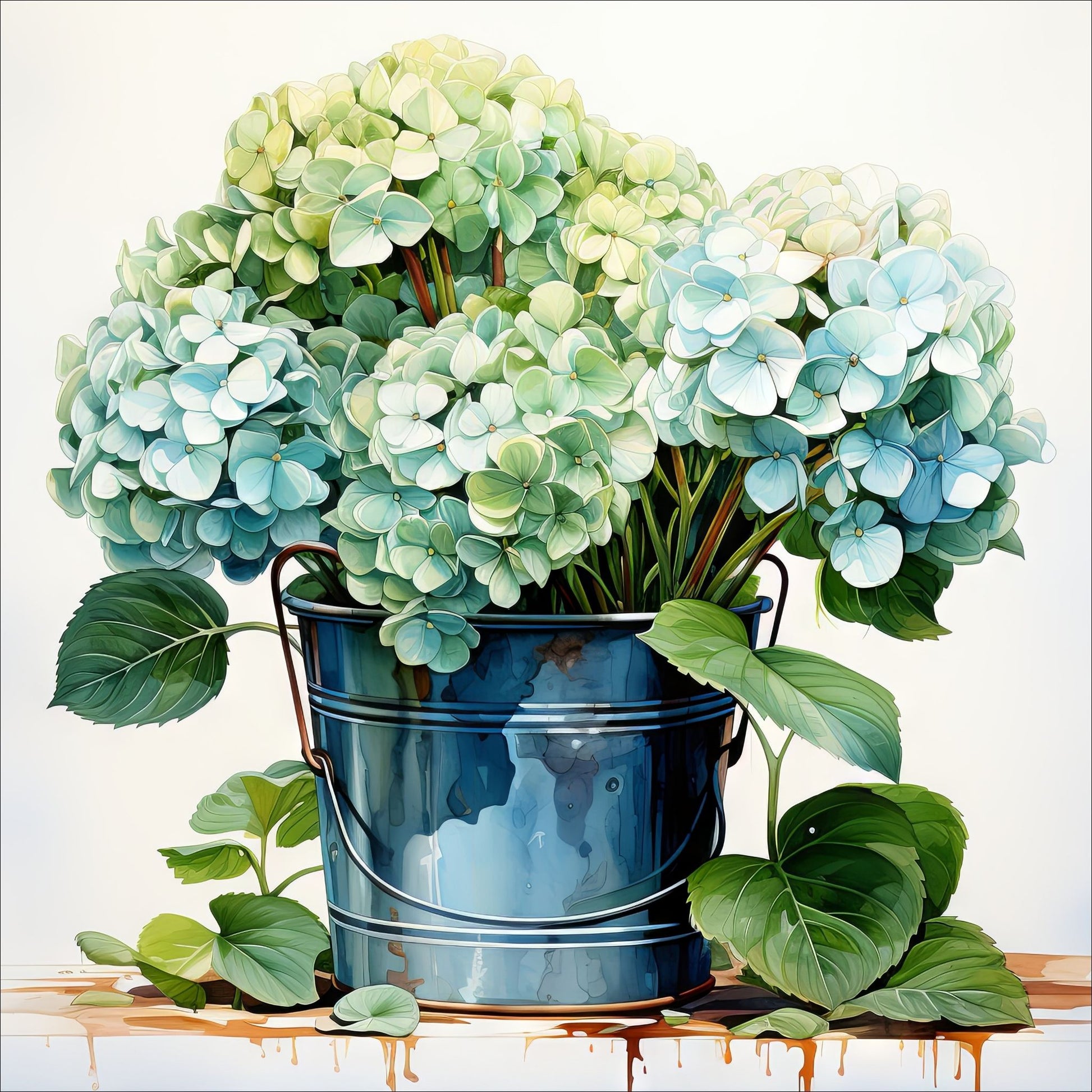 Disse unike kortene er laget som grafiske illustrasjoner i akvarell, og fanger den delikate skjønnheten av botaniske motiver som planter og blomster. Hvert sett inneholder 10 ulike motiver i fargenyanser i blått.