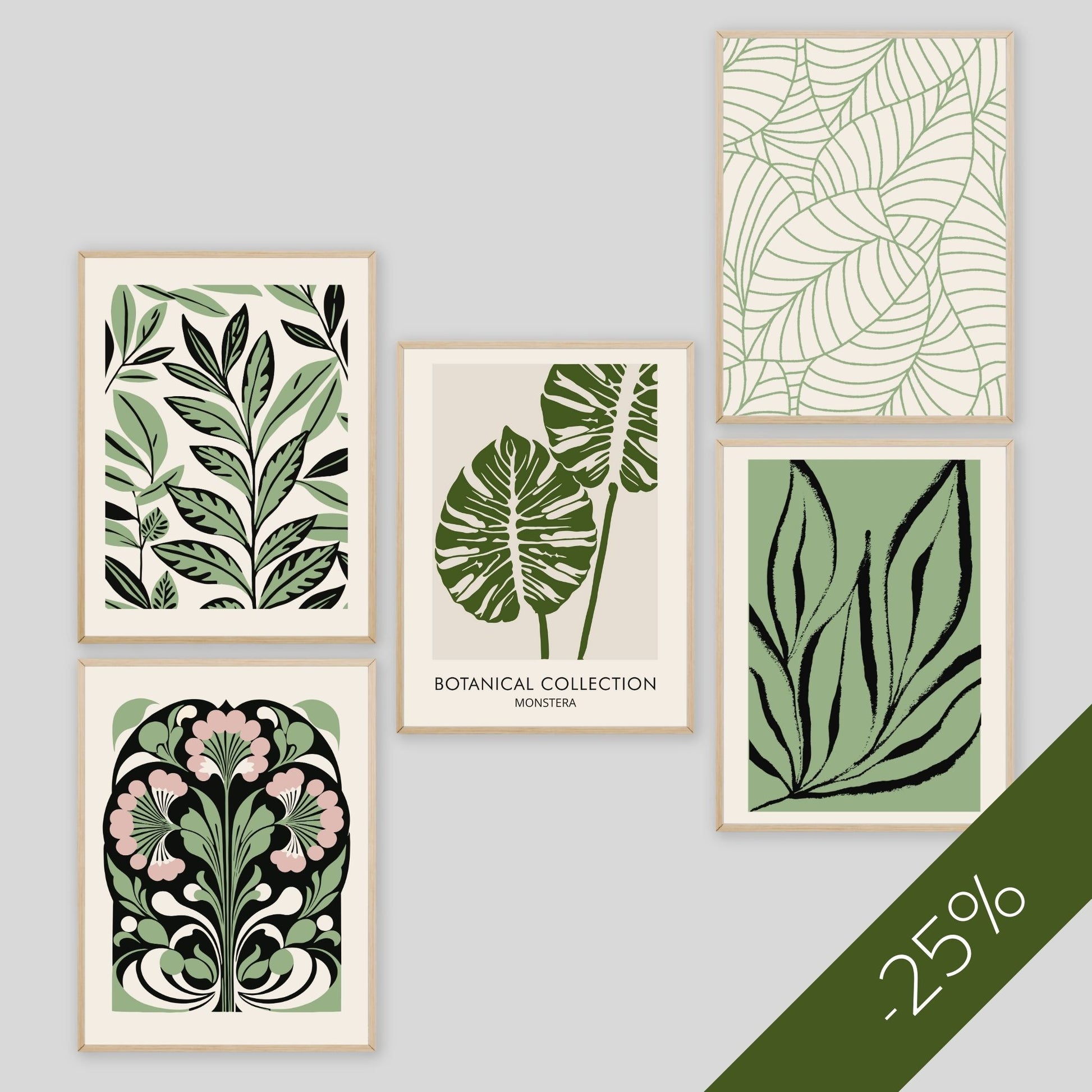 Gi hjemmet ditt et friskt pust med Botanical Balance Collection – en unik serie plakater inspirert av botaniske former og naturens ro.