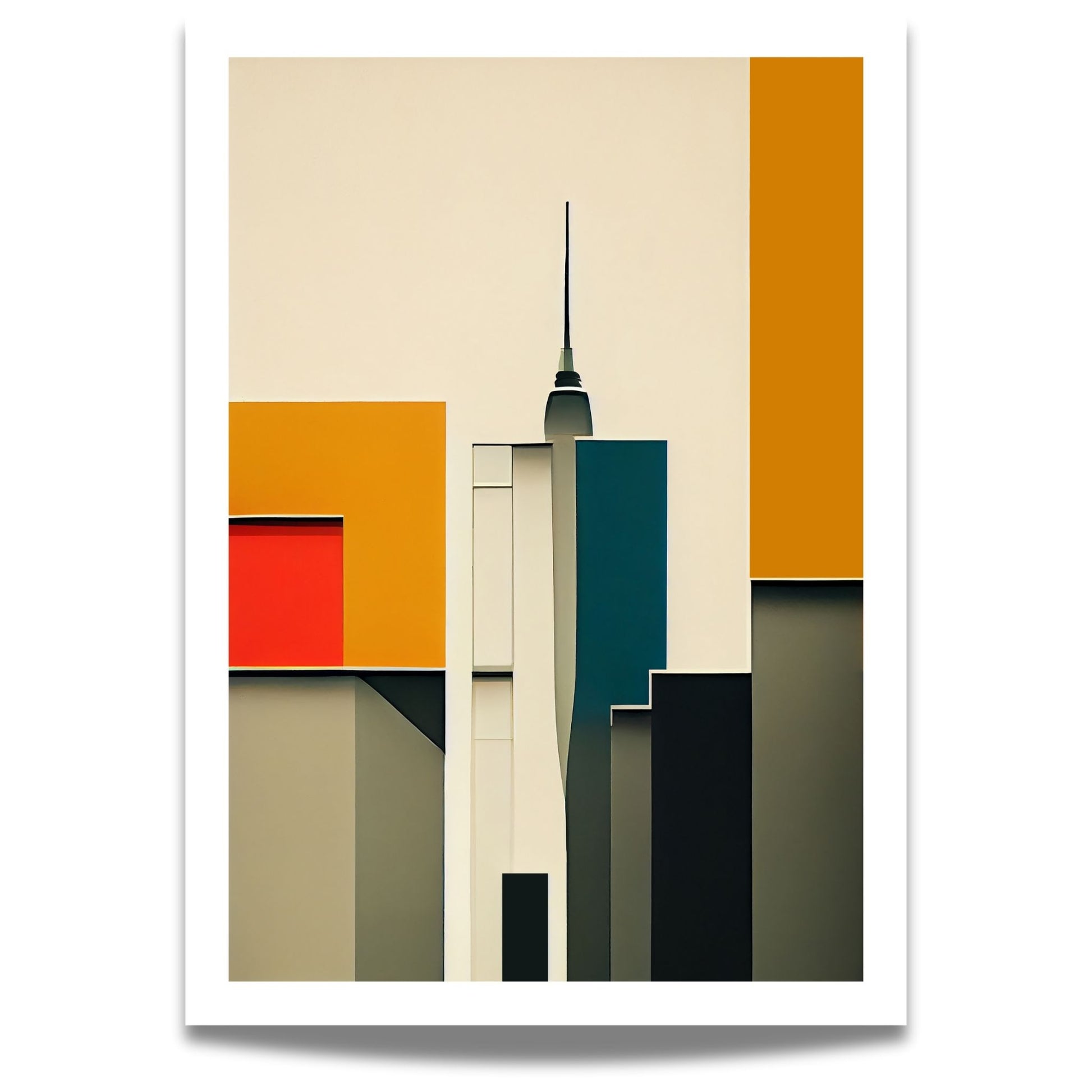 Oppdag den tidløse estetikken med Bauhaus Geometric Art – en moderne tolkning av arkitektoniske former, geometriske mønstre og abstrakte komposisjoner. 