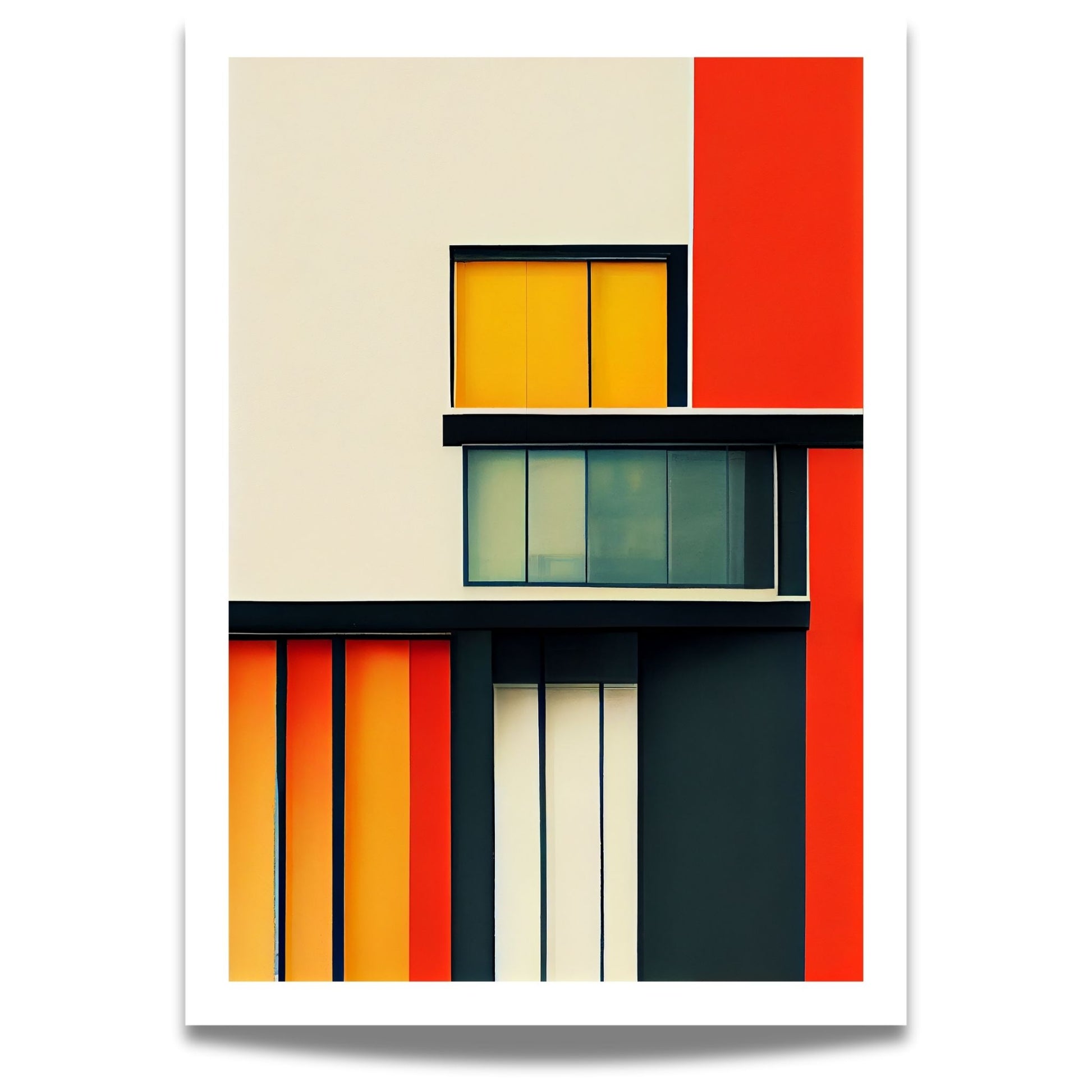 Oppdag den tidløse estetikken med Bauhaus Geometric Art – en moderne tolkning av arkitektoniske former, geometriske mønstre og abstrakte komposisjoner. 