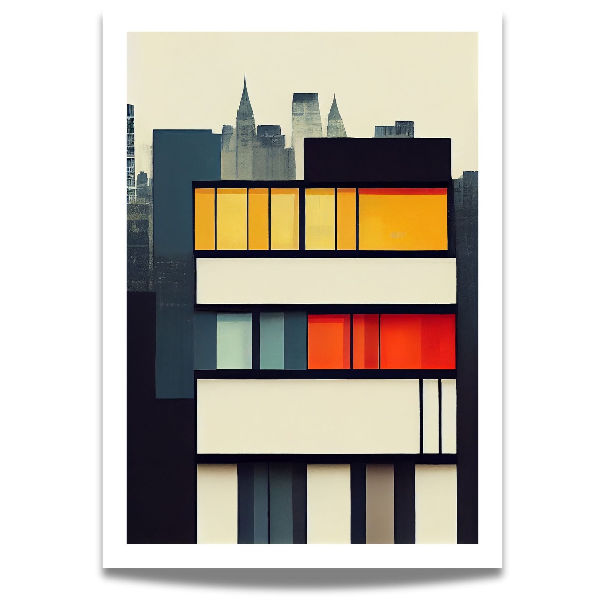 Oppdag den tidløse estetikken med Bauhaus Geometric Art – en moderne tolkning av arkitektoniske former, geometriske mønstre og abstrakte komposisjoner. 