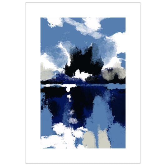BLUE ABSTRACT No2 - PLAKAT