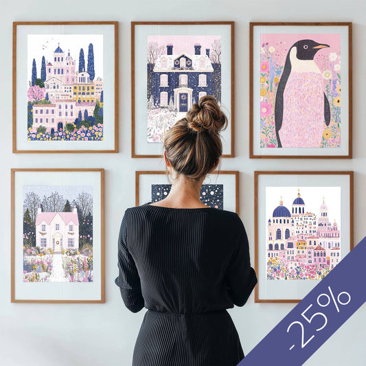 Skap en drømmende og inspirerende atmosfære i hjemmet ditt med Dreamscape Collection Galleri – Plakater og Lerret.