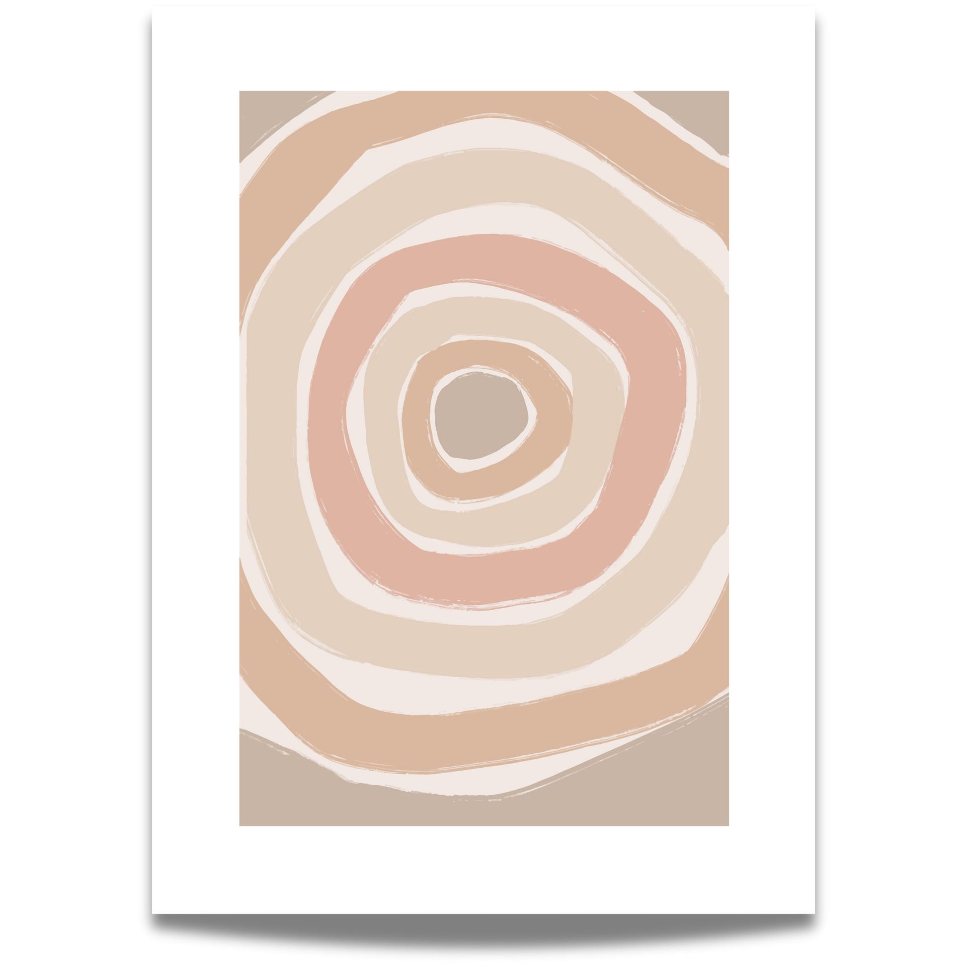 Earth Flow No1 – abstrakt plakat i jordtoner som bringer ro, varme og naturlig flyt til hjemmet ditt. 