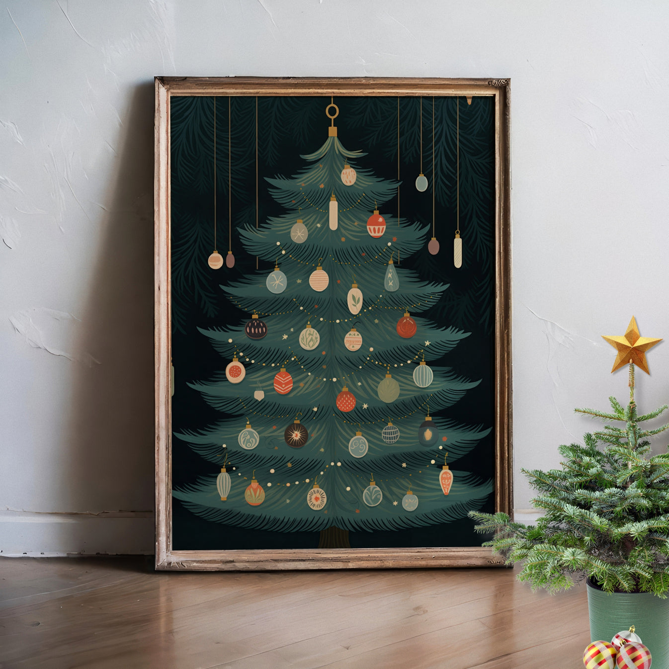 Et sofistikert juletremotiv som passer både i tradisjonelle og moderne ...