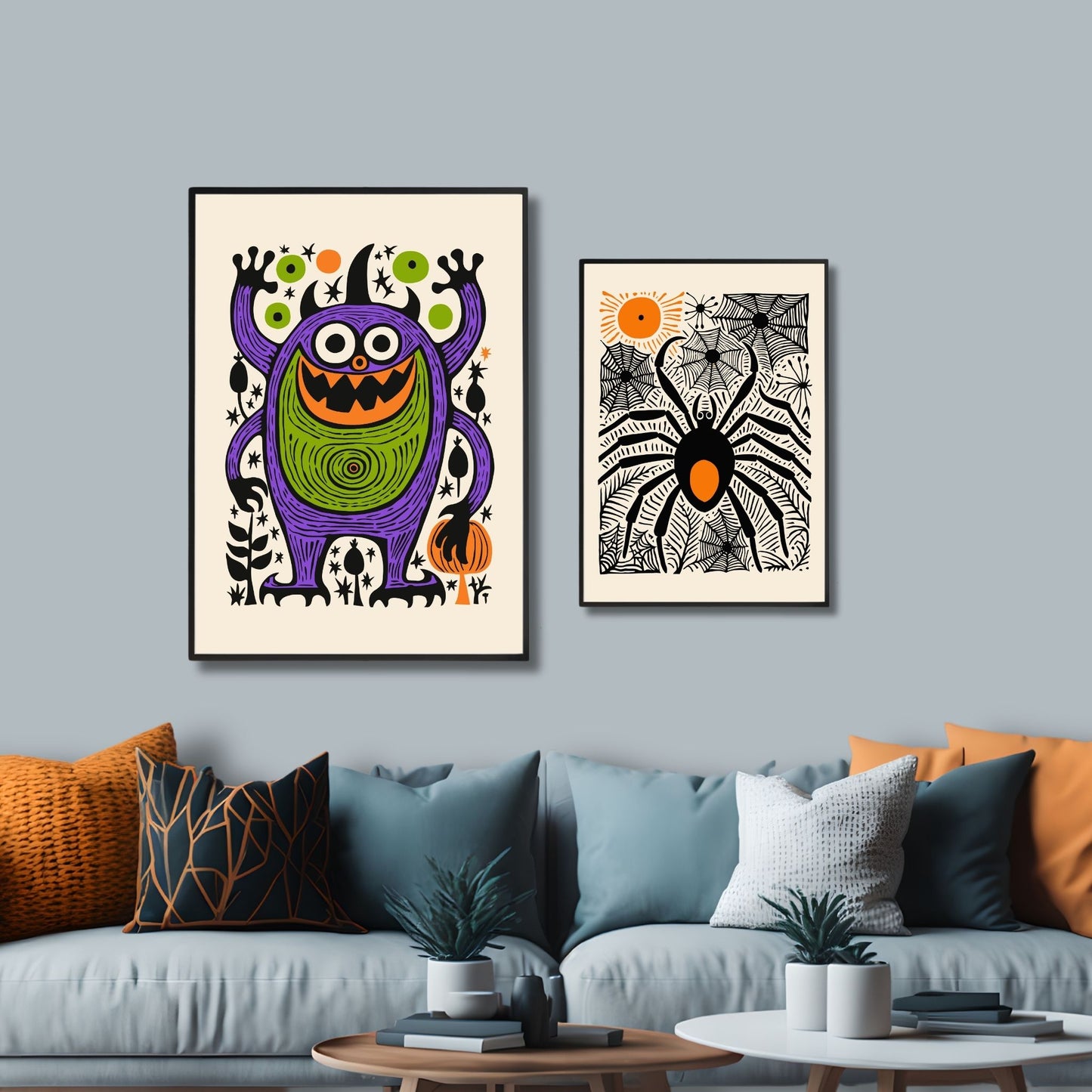 MORSOM VEGGDEKOR - HALLOWEEN MONSTER PLAKAT