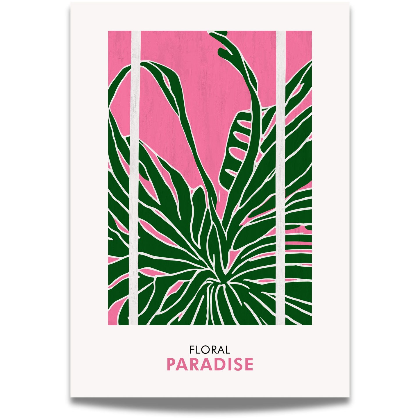 Floral Paradise No2 kombinerer store, elegante blader med et stilrent og balansert uttrykk.