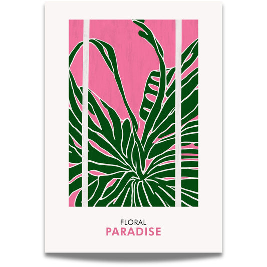 Floral Paradise No2 kombinerer store, elegante blader med et stilrent og balansert uttrykk.