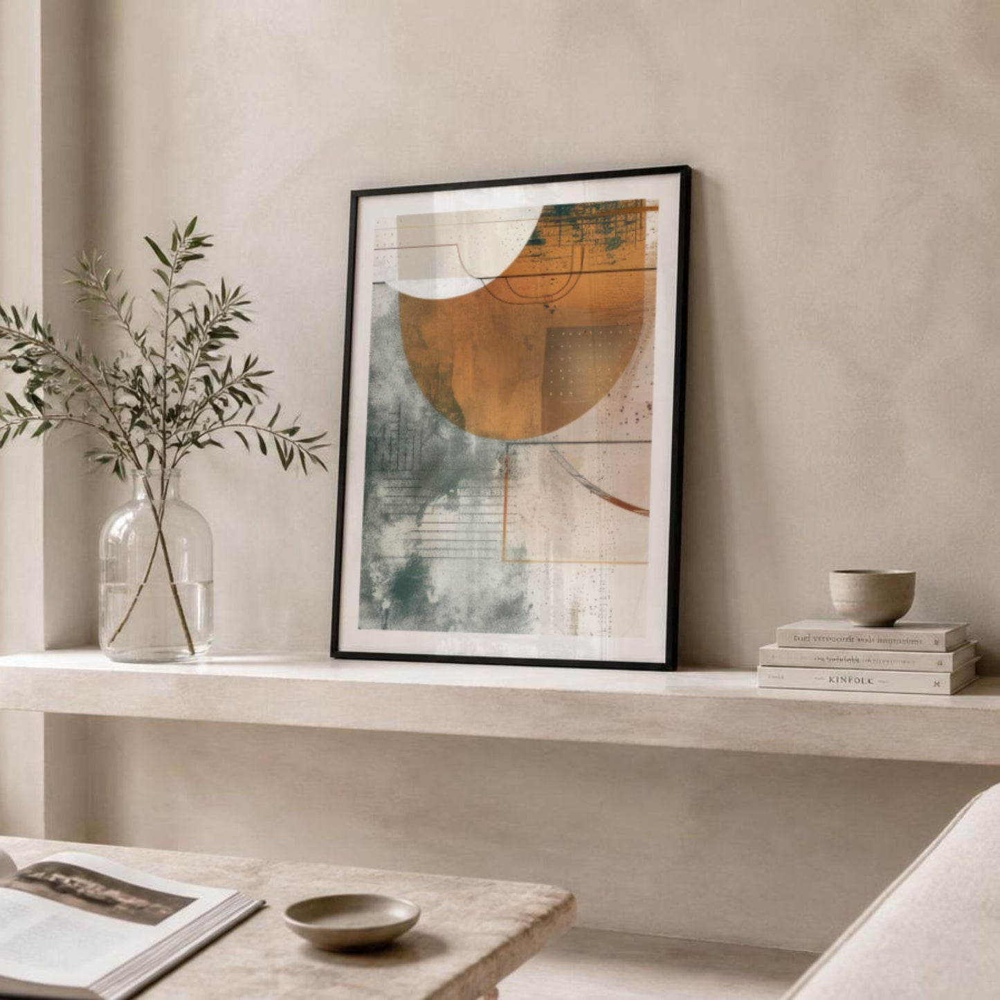 Geometric Harmony No2 – Abstrakt geometrisk plakat