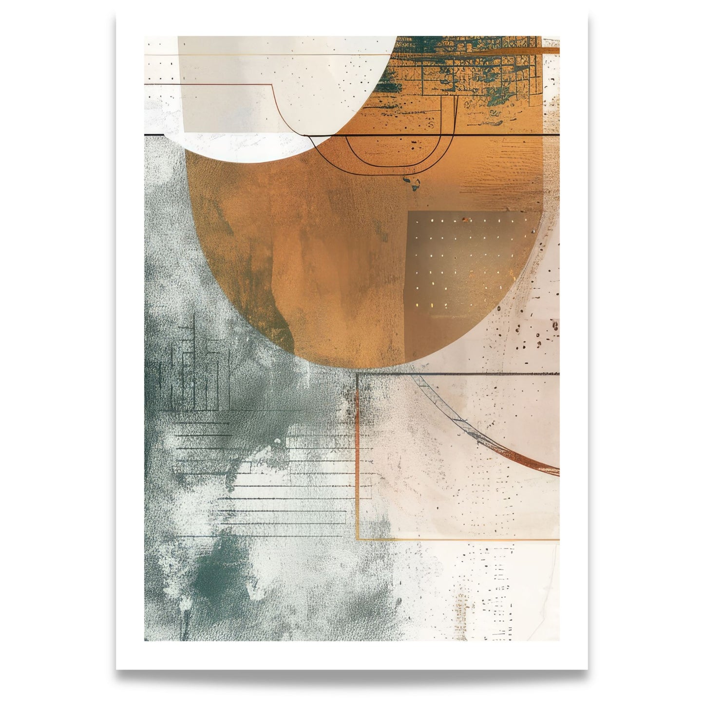 Geometric Harmony No2 – Abstrakt geometrisk plakat