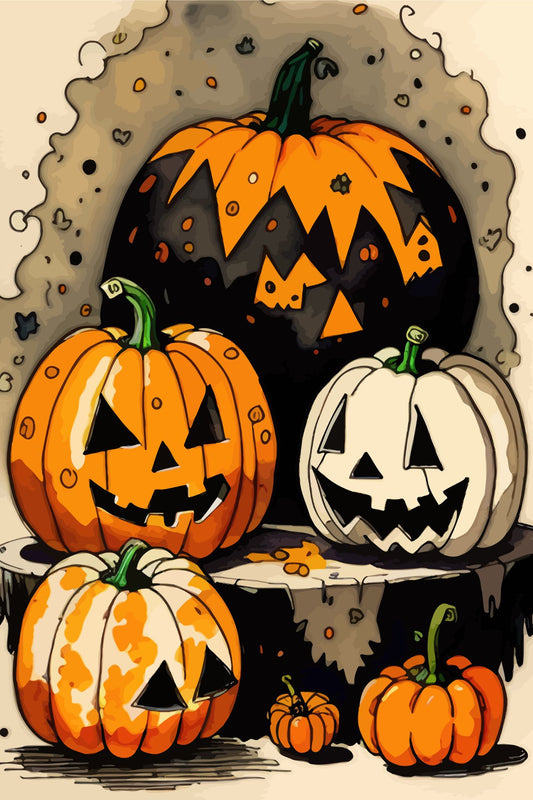 Gjør Halloween-feiringen ekstra spesiell med Creepy &amp; Cool Halloween-kortene – en 10-pakning med unike og skremmende kort i størrelsen 10x15 cm